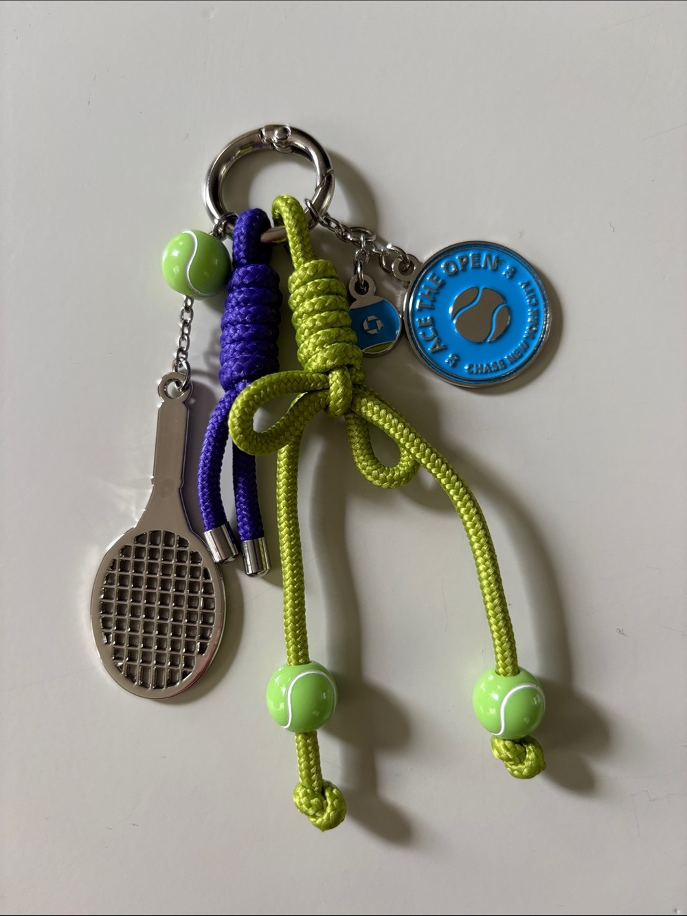 Official US Open Chase brand Tennis Keychain